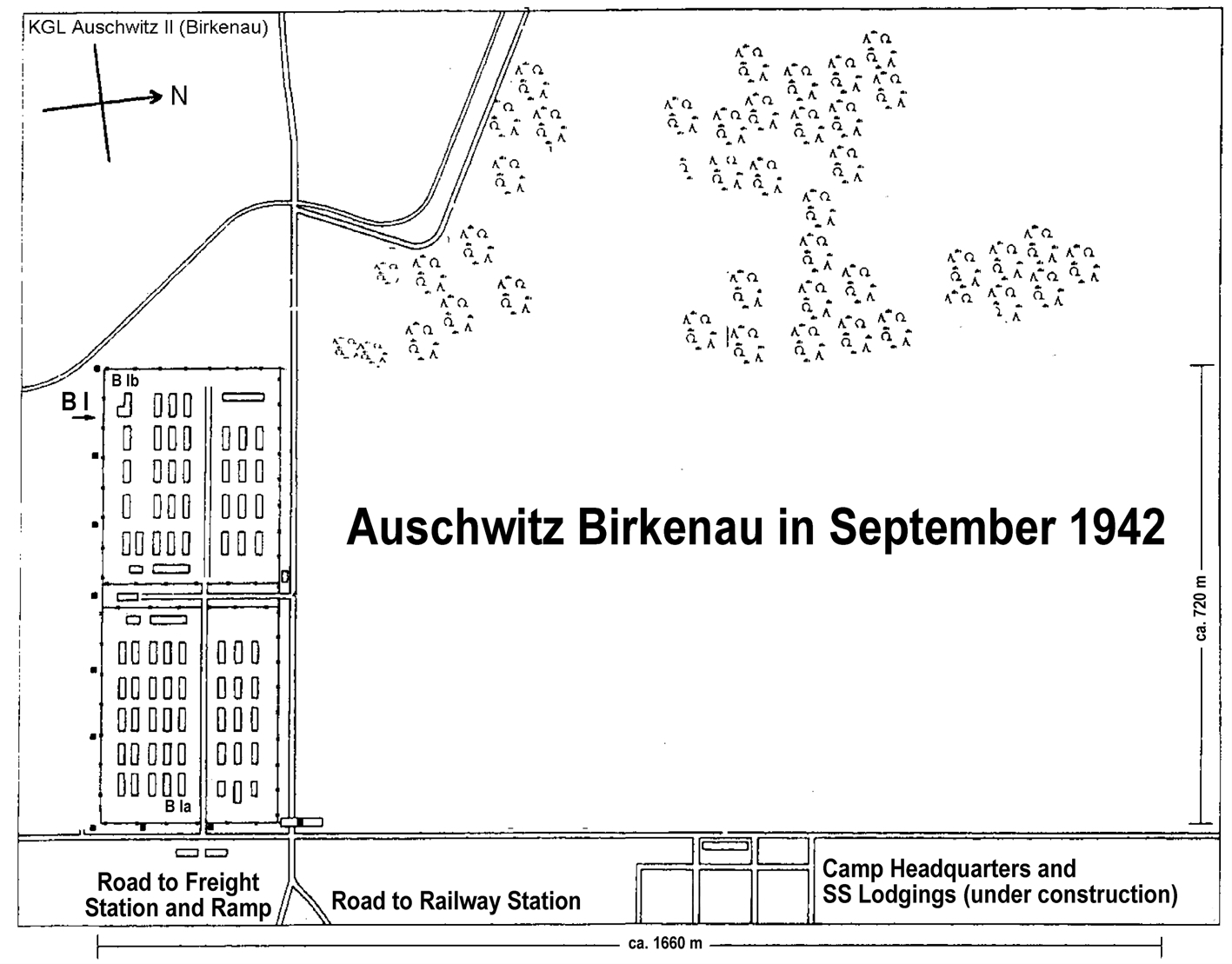 Birkenau Map, September 1942