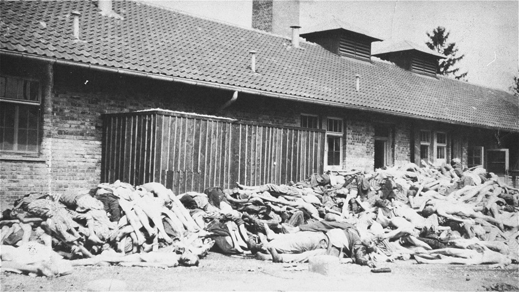 corpses in the Dachau crema