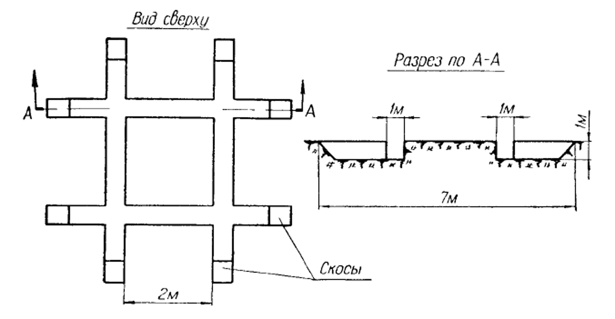 Sketch of alleged pyre design by Stefan Pilunov