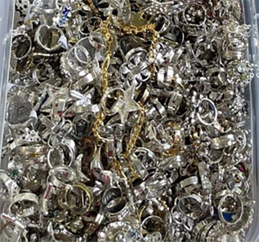 Collection of real wedding rings